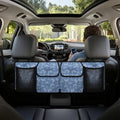 Butterfly Print Car Trunk Organizer with 4 Pockets Foldable Car Backseat Storage Bag Universal Detachable Auto Accessories for SUV Hatchback Crossover Minivan