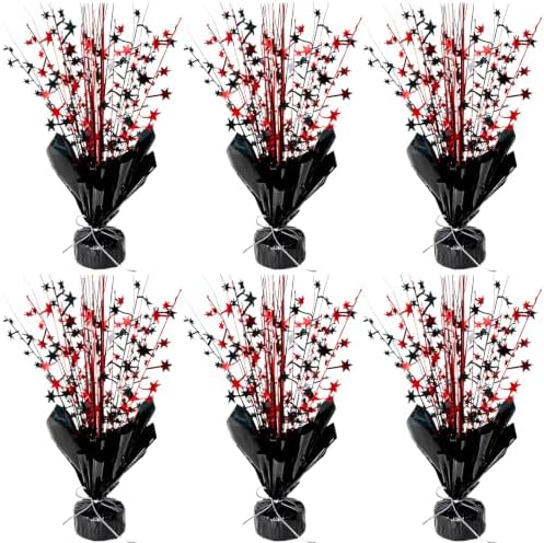 Red and Black Birthday Party Centerpieces Table Decorations Burst by YinNorth