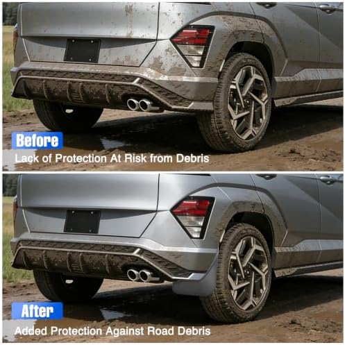Nilight Mud Flaps Splash Guards for Hyundai Kona 2024-2026