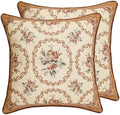 patdrea Designer Vintage Square Throw Pillow Cover,18"x18",Set of 2 by patdrea