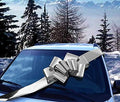 Big Metallic Silver Car Bow - 25" Wide, Large Gift Decoration, Fall by GiftWrapEtc