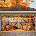 Fall Thanksgiving Garage Door Cover Decorations Backdrop 7x16ft Large by Unknown