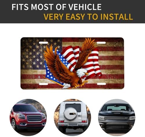 God Bless America Front License Plate 6" * 12" for Women