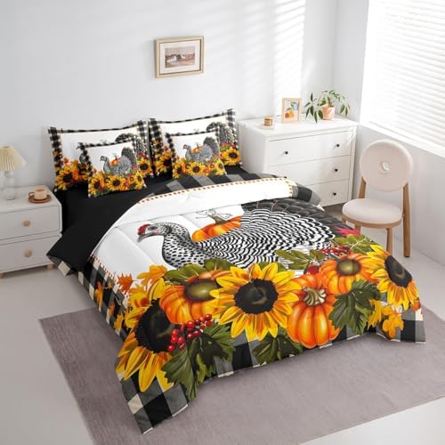 Erosebridal Black Turkey Bed in A Bag King Size Comforter Set 7 Pieces - Image 2
