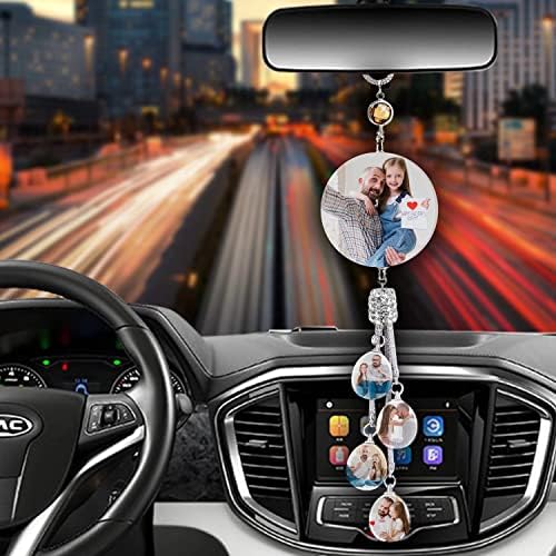 Personalized Crystal Hanging Ornament - Custom Picture Car Rearview Mirror Interior Pendant Decoration, Office Decoration Pendant - Image 3