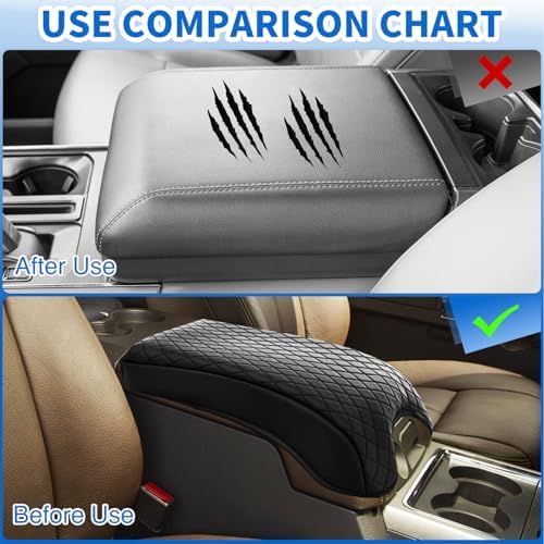 Nilight Center Console Armrest Cover for Ford F150 2015 2016-2018 2019 2020