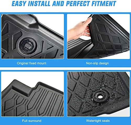 Nilight TPE Floor Mats for Toyota Tacoma Double Cab