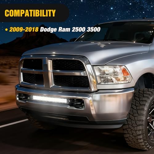Nilight Hidden Bumper Mounting Brackets for 2009-2018 Dodge Ram 2500 3500