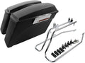 XFMT Hard Saddlebags Saddle Bag & Chrome Conversion Brackets by XFMT