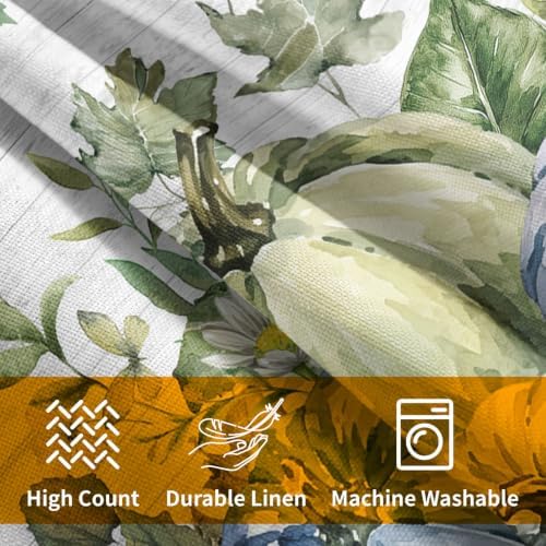 Fall Pumpkin Pillow Covers 24x24 Set of 2 Watercolor Highly Absorbent - Image 6