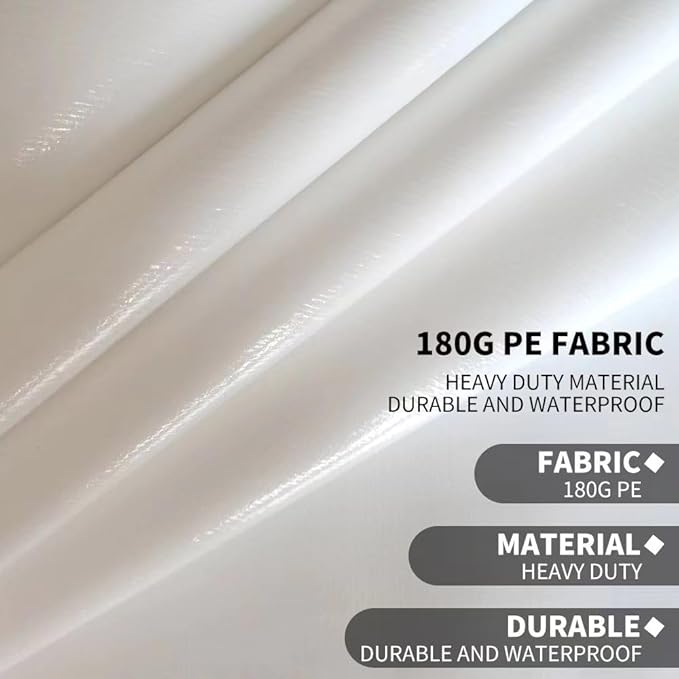 Rutile 12 x 20 FT Carport Replacement Cover, Heavy Duty Car Tarp Canopy Tent - Image 3