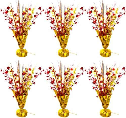 Red and Gold Party Decoration Thanksgiving Fall Table Centerpiece by YinNorth