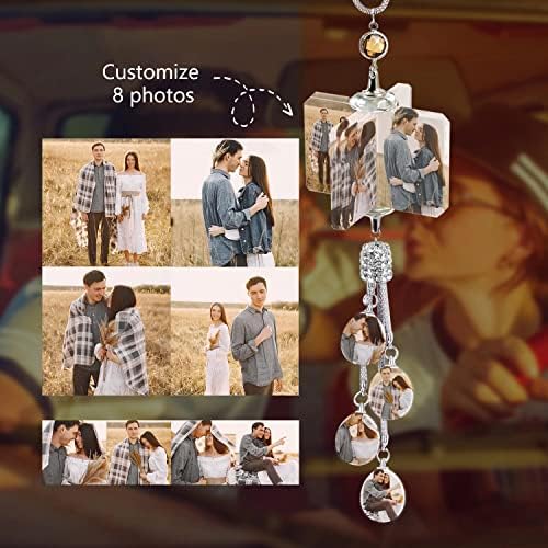 Personalized Ornament - Custom Photo Crystal Windmill Pendant Hanging Jewelry Lucky Car Jewelry Universal Decorative Pendant Mother's Day Daddy Day Christmas Personalized Gifts - Image 2