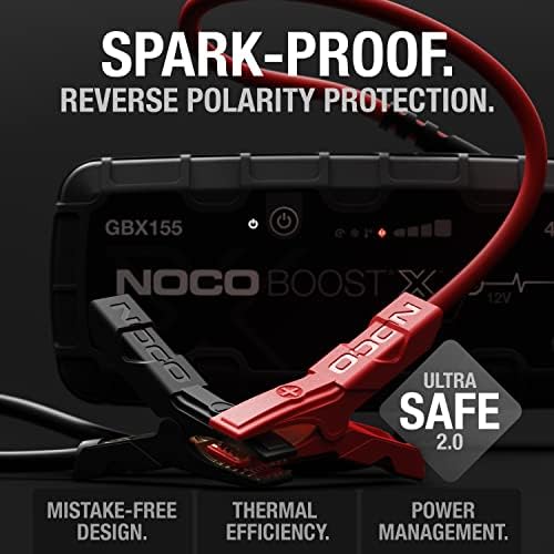 NOCO Boost X GBX155: 4250A UltraSafe Jump Starter – 12V Lithium Battery Booster Pack, Portable Jump Box, Power Bank & Jumper Cables - for 10.0L Gas and 8.0L Diesel Engines - Image 4