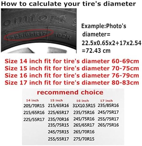 Campsite Sunrise Mountain River Spare Tire Cover Universal Waterproof Wheel Tire Covers Dust-Proof Wheel Tire Protector Tyre Covers for Trailer RV SUV Camping Off-Road Truck Vehicle Travel 14 Inch