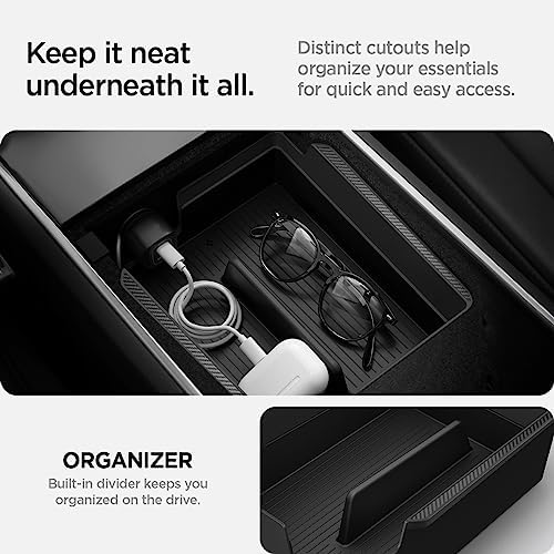 Spigen Armrest Console Organizer for Legacy Tesla Model Y & 3