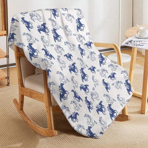 Socira Kentucky Horse Racing Derby Blanket Throw Blanket Kentucky Horse Racing Derby Gifts for Women Men Soft Sofa Throws for Travel Camping Bed Home Decor Car Birthday Gift 60"*80"（150 * 200cm） - Image 4