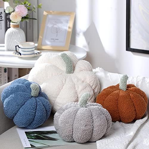 Kajaia 4 Pcs Pumpkin Pillow Fall Decor Thanksgiving, Vintage Color by Kajaia