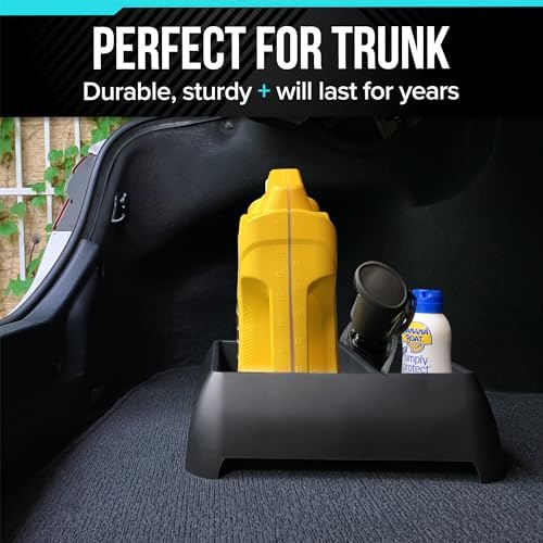 Moblorg Heavy Duty Storage Organizer for Vehicle Trunk, Garage, Under Sink Organizer, Recycled Plastic, Made in USA (Black) - Image 4