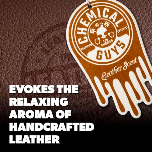 Chemical Guys, Hanging Air Fresheners, Leather Scent, 12 Pack, for Cars - Image 2