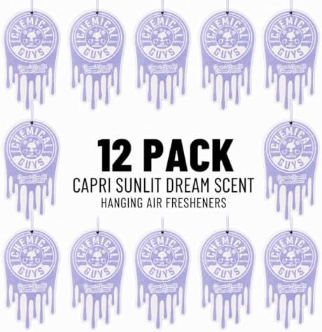 Chemical Guys, Hanging Air Fresheners, Capri Citrus Floral Scent, 12-Pack - Image 4