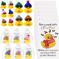 Liliful 100 Sets Christmas Rubber Ducks Coworker Gifts Bulk Christmas Favor by Liliful