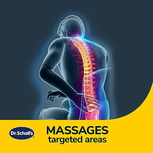 Dr. Scholl’s Max Support Charcoal-Infused Lumbar Seat Cushion for Car, Truck, SUV — Black