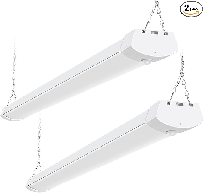 hykolity Pir Sensor 4FT 120W LED Shop Light, 5000K Daylight, Motion Activated by hykolity