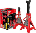Big RED 3 Ton (6000 LBs) Jack Stands, with Adjustable Lock Car Jack Stand, Fit for Vehicle, Red, 2 Pack by BIGRED