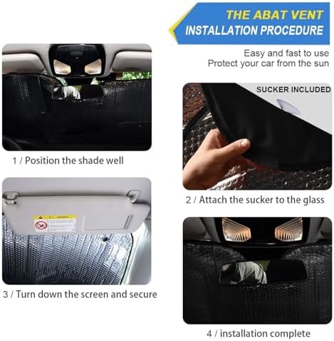 Skull Red Eyes Black Car Windshield Sun Shade Foldable UV Ray Sun Visor Protector Sunshade to Keep Your Vehicle Cool (55" x 27.6")