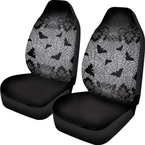 BIGCARJOB Halloween Car Seat Cover Full Set Universal Car Interior Accessories Set Women Auto Interior Seat Protector Saddle Blanket
