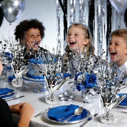 Black and Silver Party Decoration Birthday Table Centerpiece Burst - Image 4