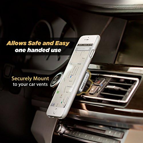 Scosche MPVB MagicMount Pro Magnetic Car Phone Holder - Strong Magnet Mount for iPhone and Android - Secure Magnetic Mount for Car Air Vent - Universal 360° Adjustable Mobile Cell Holder
