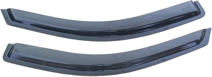 2pcs Outside Mount Style Sun Rain Guard Durable Side Window Wind Deflectors - Image 2