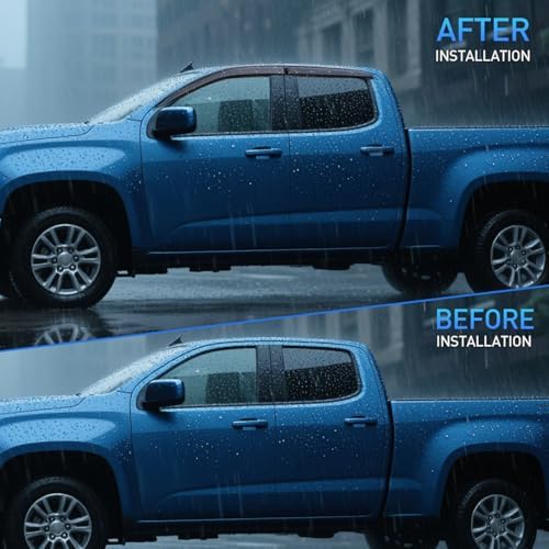 Nilight Window Visors for Chevy Silverado/GMC Sierra Extended Cab 1999-2006
