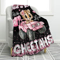Jekeno Cheetah Print Blanket Gifts, Just a Girls Theme 50"x60" by Jekeno