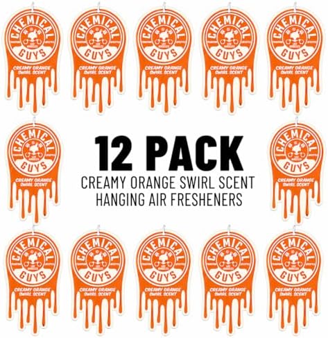 Chemical Guys, Hanging Air Fresheners, Creamy Orange Swirl Scent, 12 Pack - Image 3