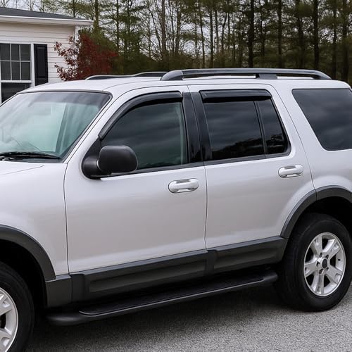 Nilight Tape-On Rain Guards for Ford Explorer 2002-2010, 4PCS