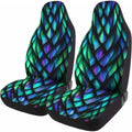 GENANY Holographic Dragon Scale Car Seat Covers, 2-Piece Front Seat Set