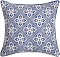 patdrea Designer Vintage Blue Throw Pillow Cover,18"x18" by patdrea