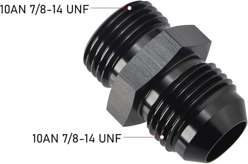 10AN Male Flare to 10AN ORB O-ring Boss Fuel Pump Rail Adapter Fitting Aluminum - Image 2