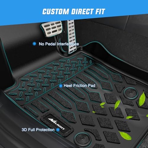 Nilight TPE Floor Mats for BMW 740i 750i M 760i xDrive (G12)