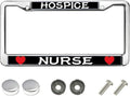 Great Nurse Saying Black Car Chrome License Plate Frame Nurse Gifts Metal Chrome Auto License Plate Frame Cover