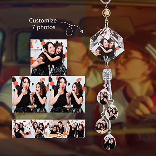 Personalized Photo Car Rear View Mirror Ornament/Bedroom Decoration Pendant/Crystal Lovely Ornament Living Room Decoration Pendant Gift - Image 2