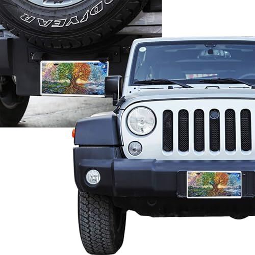 Stained Glass Tree of Life2 License Plate - 6x12 Inch Aluminum Novelty Decorative Vanity Metal Front Car Plate for Women Men - Image 7