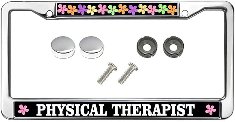 Physical Therapist Slim Design Licence Plate Covers Frame Therapist Life Quotes License Plate Frame Customizable Therapist Quotes Personalized Car Accessories License Plate Frame