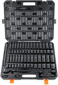 VEVOR 1/2" Drive Impact Socket Set 65 Piece, 3/8" to 1-1/4" and 10-24mm by VEVOR