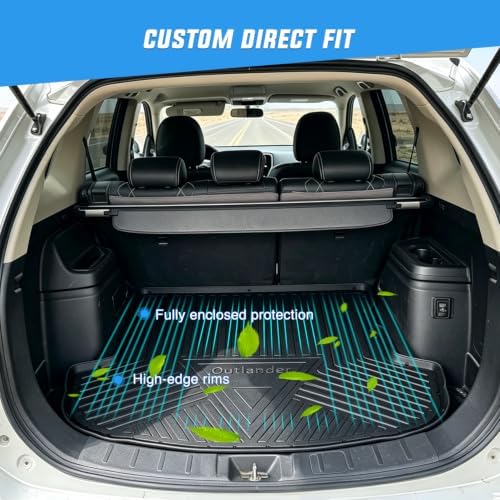 Nilight Cargo Mat for Mitsubishi Outlander with Subwoofer 2016-2021