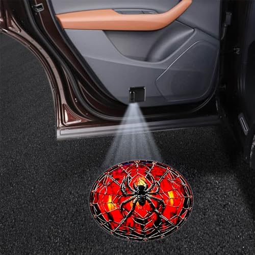 2PCS Spider Cars Door Logo Projector LED Shadow Light Welcome Lamp