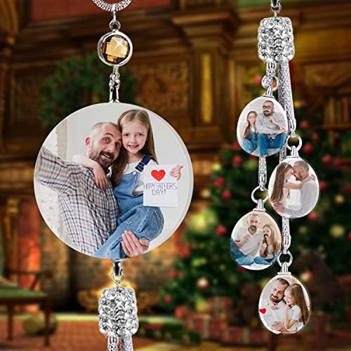 Personalized Crystal Hanging Ornament - Custom Picture Car Rearview Mirror Interior Pendant Decoration, Office Decoration Pendant - Image 5